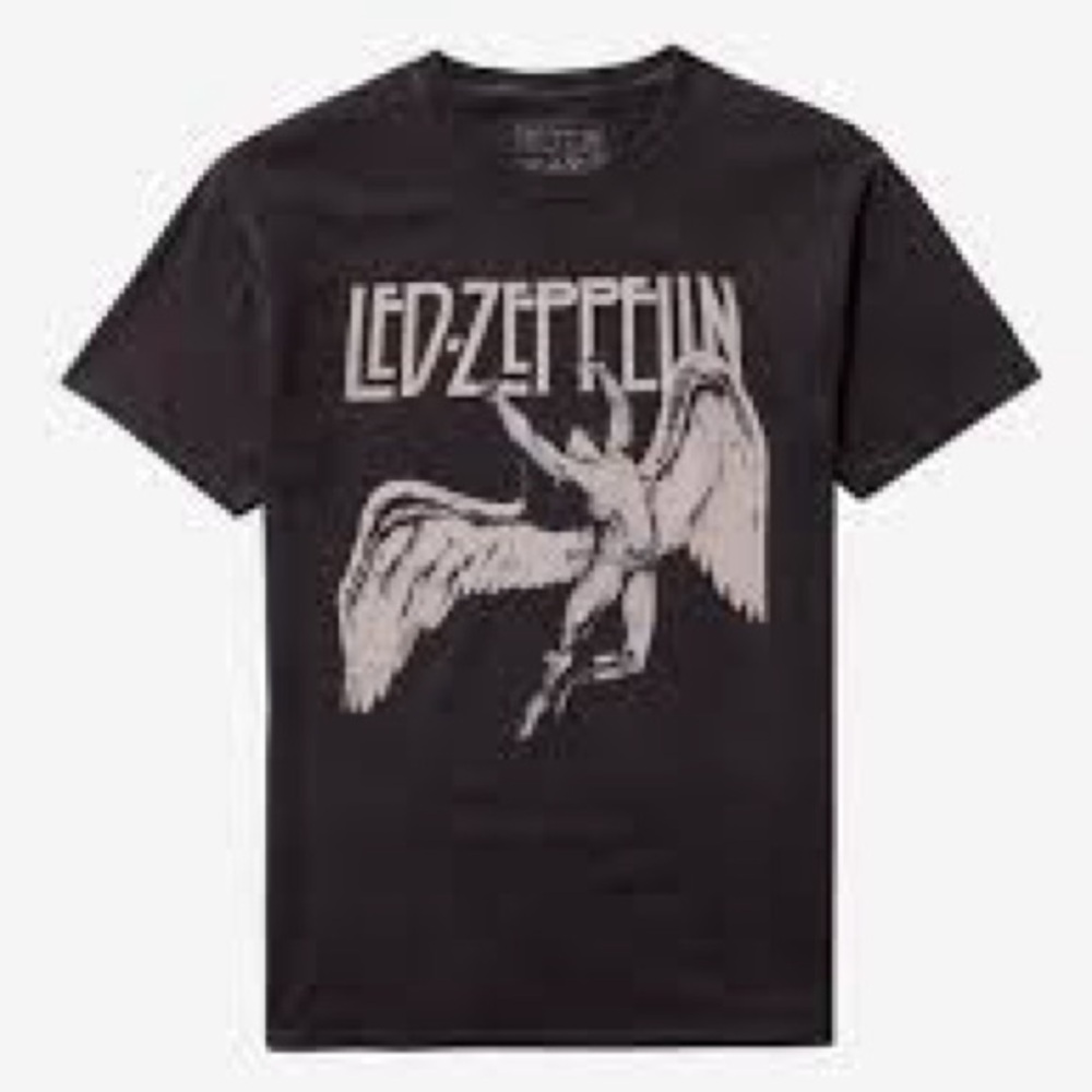 Led Zeppelin Icarus Pigment-Dyed Graphic T-Shirt Size Large New